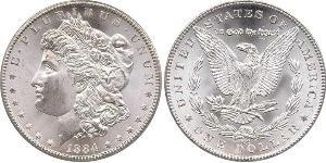 1 Доллар США (1776 - ) Серебро 