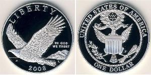 1 Доллар США (1776 - ) Серебро 