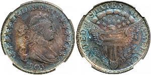 1 Доллар США (1776 - ) Серебро Anne Willing Bingham (1764-1801)