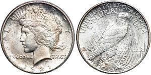 1 Доллар США (1776 - ) Серебро 