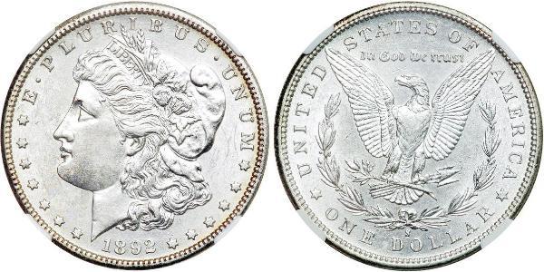 1 Доллар США (1776 - ) Серебро 