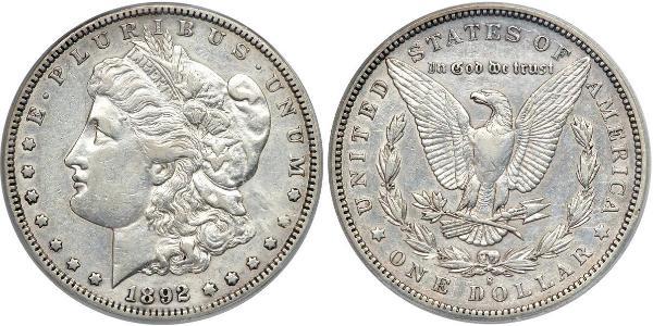 1 Доллар США (1776 - ) Серебро 