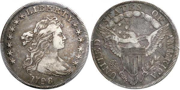 1 Доллар США (1776 - ) Серебро Anne Willing Bingham (1764-1801)
