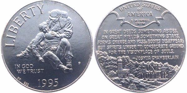1 Доллар США (1776 - ) Серебро 