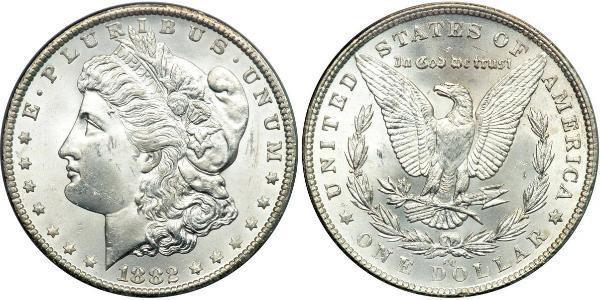 1 Доллар США (1776 - ) Серебро 