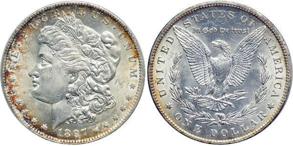 1 Доллар США (1776 - ) Серебро 