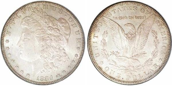 1 Доллар США (1776 - ) Серебро 