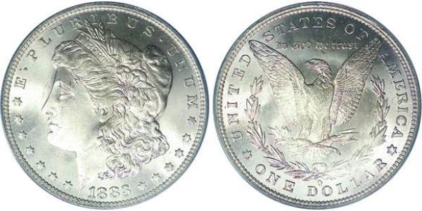 1 Доллар США (1776 - ) Серебро 