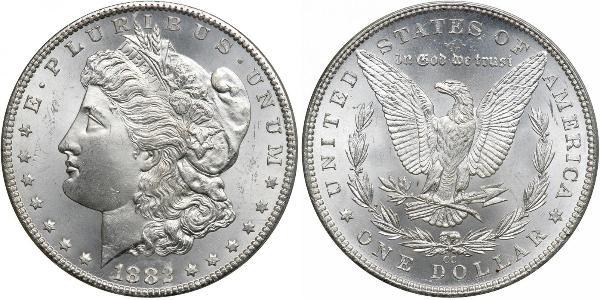 1 Доллар США (1776 - ) Серебро 