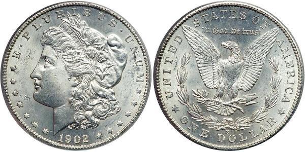 1 Доллар США (1776 - ) Серебро 