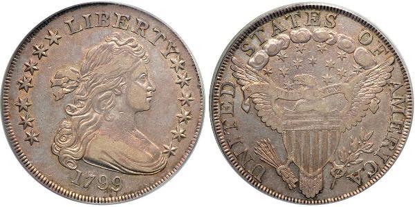 1 Доллар США (1776 - ) Серебро Anne Willing Bingham (1764-1801)