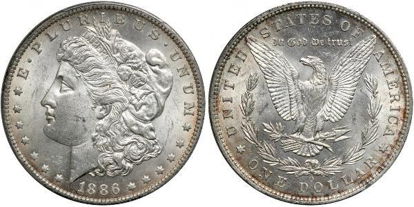 1 Доллар США (1776 - ) Серебро 