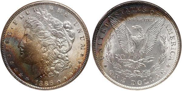 1 Доллар США (1776 - ) Серебро 