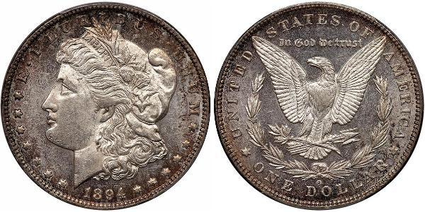 1 Доллар США (1776 - ) Серебро 