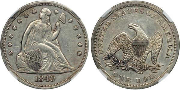 1 Доллар США (1776 - ) Серебро 