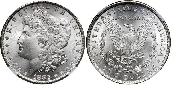 1 Доллар США (1776 - ) Серебро 