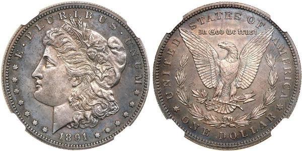 1 Доллар США (1776 - ) Серебро 