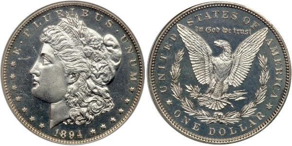 1 Доллар США (1776 - ) Серебро 