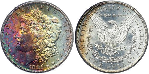 1 Доллар США (1776 - ) Серебро 