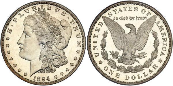 1 Доллар США (1776 - ) Серебро 