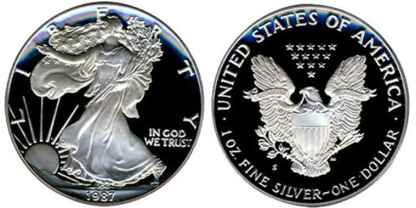1 Доллар США (1776 - ) Серебро 
