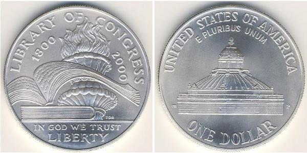 1 Доллар США (1776 - ) Серебро 