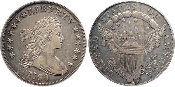 1 Доллар США (1776 - ) Серебро Anne Willing Bingham (1764-1801)