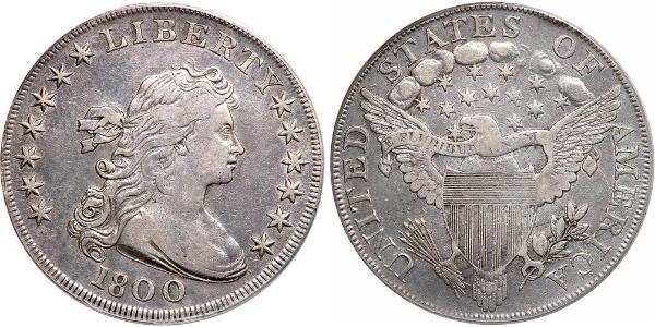 1 Доллар США (1776 - ) Серебро Anne Willing Bingham (1764-1801)