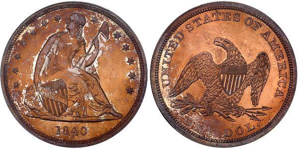1 Доллар США (1776 - ) Серебро 