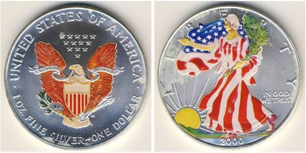 1 Доллар США (1776 - ) Серебро 