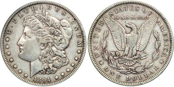 1 Доллар США (1776 - ) Серебро 