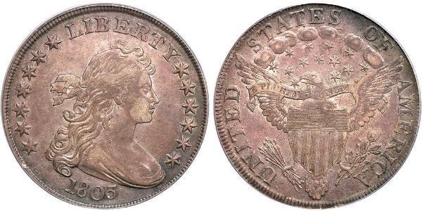 1 Доллар США (1776 - ) Серебро Anne Willing Bingham (1764-1801)