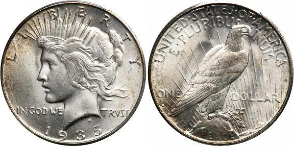 1 Доллар США (1776 - ) Серебро 