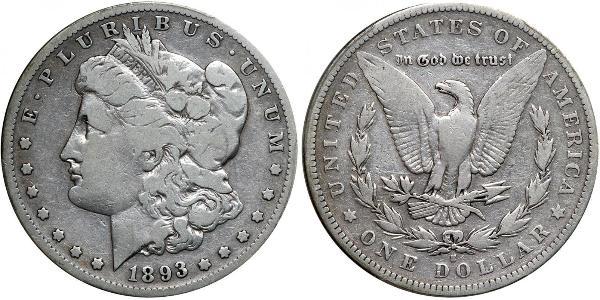 1 Доллар США (1776 - ) Серебро 