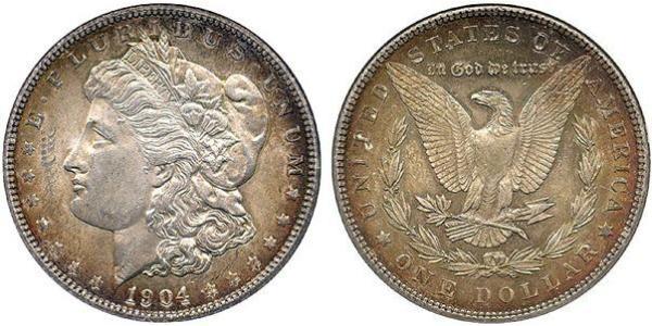1 Доллар США (1776 - ) Серебро 