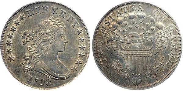 1 Доллар США (1776 - ) Серебро Anne Willing Bingham (1764-1801)
