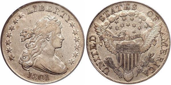 1 Доллар США (1776 - ) Серебро Anne Willing Bingham (1764-1801)