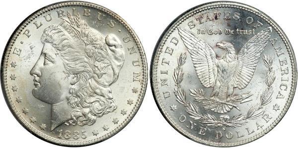 1 Доллар США (1776 - ) Серебро 