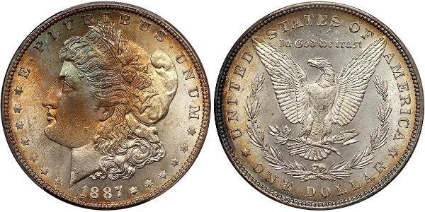 1 Доллар США (1776 - ) Серебро 