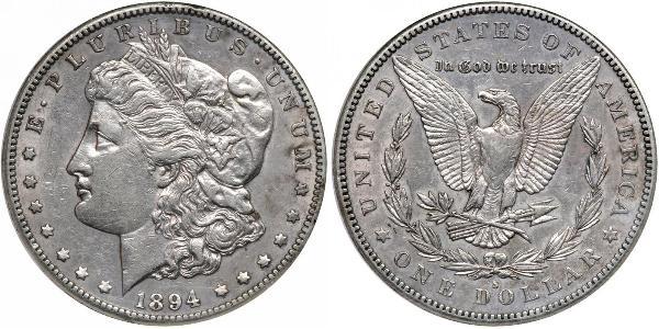 1 Доллар США (1776 - ) Серебро 
