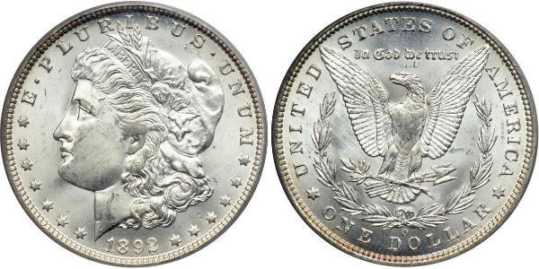 1 Доллар США (1776 - ) Серебро 