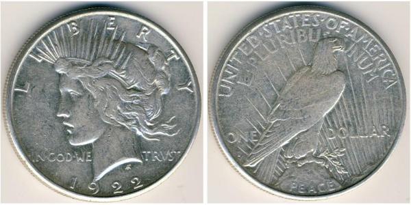 1 Доллар США (1776 - ) Серебро 
