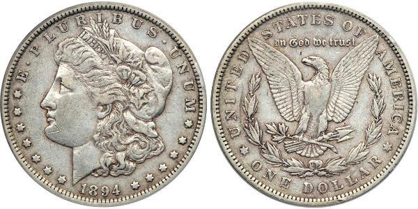 1 Доллар США (1776 - ) Серебро 