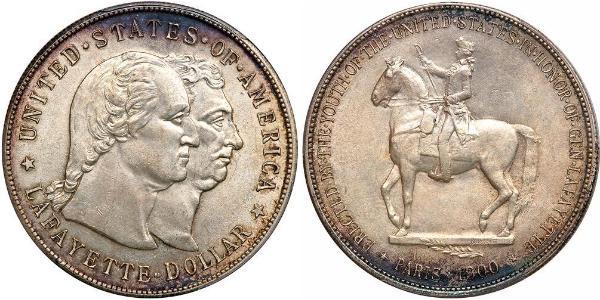 1 Доллар США (1776 - ) Серебро 