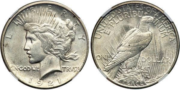 1 Доллар США (1776 - ) Серебро 