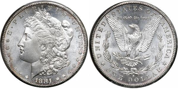1 Доллар США (1776 - ) Серебро 