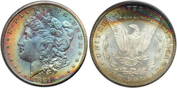 1 Доллар США (1776 - ) Серебро 