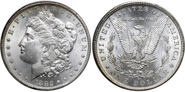 1 Доллар США (1776 - ) Серебро 