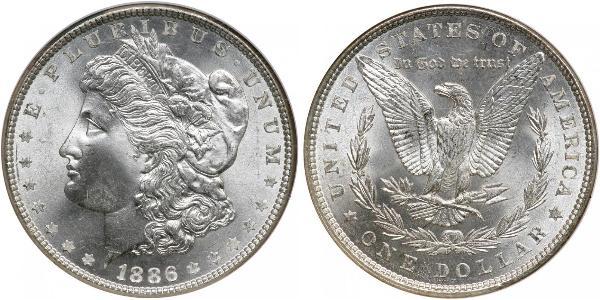 1 Доллар США (1776 - ) Серебро 