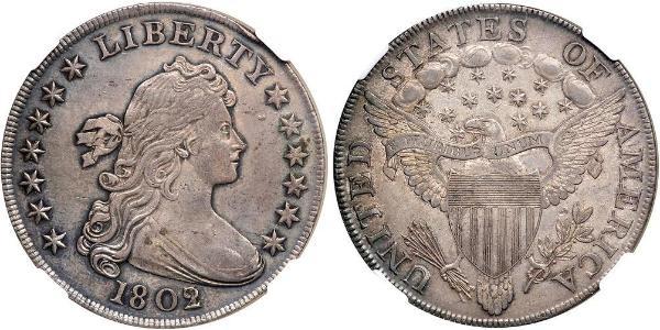 1 Доллар США (1776 - ) Серебро Anne Willing Bingham (1764-1801)